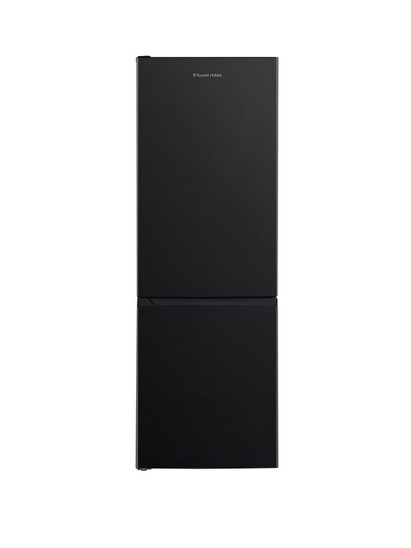 Russell Hobbs Black 60cm Wide 186cm High Freestanding Total No Frost Fridge Freezer